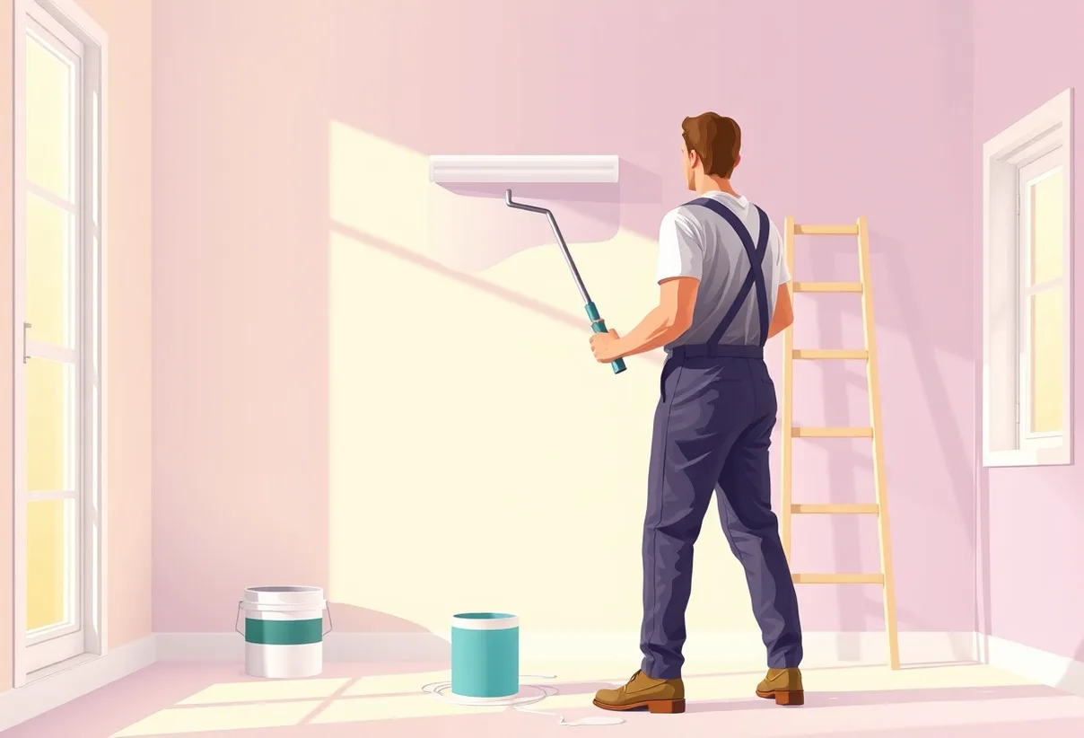Peintre Le Muy 83490 en intervention sur un chantier